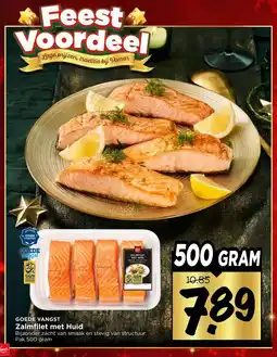 Vomar Voordeelmarkt GOEDE VANGST Zalmfilet met Huid aanbieding
