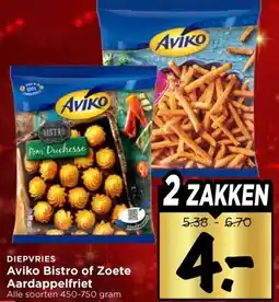 Vomar Voordeelmarkt DIEPVRIES Aviko Bistro of Zoete Aardappelfriet aanbieding