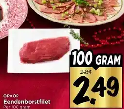 Vomar Voordeelmarkt Eendenborstfilet aanbieding