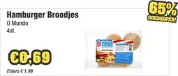 Budget Food Hamburger Broodjes O Mundo aanbieding