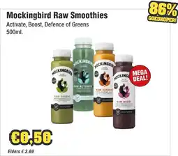 Budget Food Mockingbird Raw Smoothies aanbieding