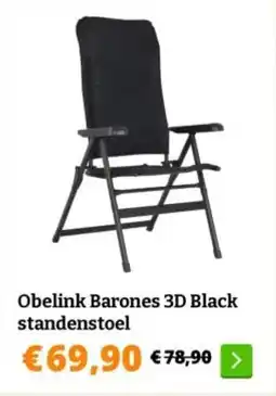 Obelink Obelink Barones 3D Black standenstoel aanbieding