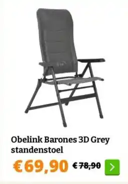 Obelink Obelink Barones 3D Grey standenstoel aanbieding