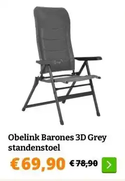 Obelink Obelink Barones 3D Grey standenstoel aanbieding