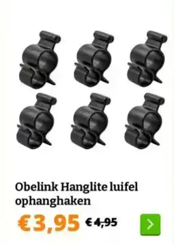 Obelink Obelink Hanglite luifel ophanghaken aanbieding