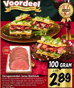 Vomar Voordeelmarkt Versgesneden lerse Biefstuk aanbieding