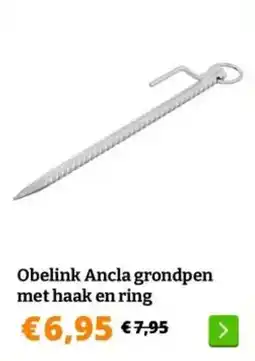 Obelink Obelink Ancla grondpen met haak en ring aanbieding