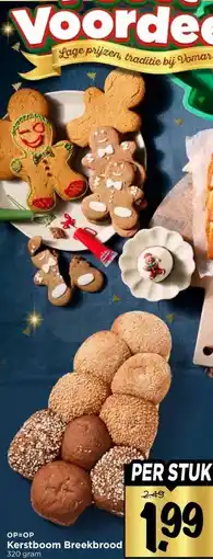 Vomar Voordeelmarkt Kerstboom Breekbrood aanbieding