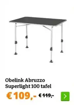 Obelink Obelink Abruzzo Superlight 100 tafel aanbieding