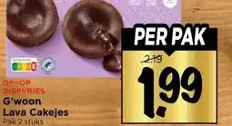 Vomar Voordeelmarkt G'woon Lava Cakejes aanbieding