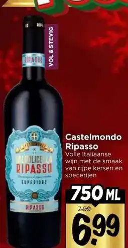 Vomar Voordeelmarkt Castelmondo Ripasso aanbieding