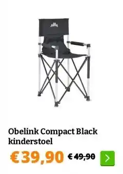 Obelink Obelink Compact Black kinderstoel aanbieding