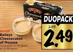 Vomar Voordeelmarkt Baileys Cheesecakesof Mousse aanbieding