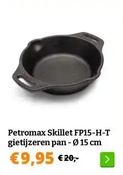 Obelink Petromax Skillet FP15-H-T gietijzeren pan - Ø 15 cm aanbieding