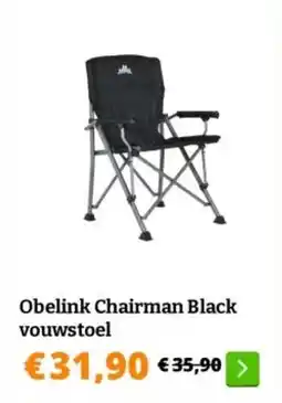 Obelink Obelink chairman black vouwstoel aanbieding