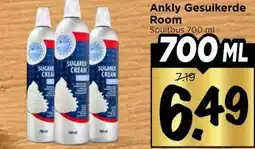 Vomar Voordeelmarkt Ankly Gesuikerde Room aanbieding