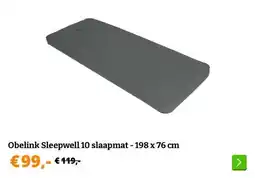 Obelink Obelink Sleepwell 10 slaapmat - 198 x 76 cm aanbieding