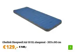 Obelink Obelink Sleepwell Air 10 XL slaapmat - 203 x 80 cm aanbieding