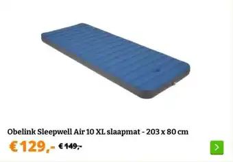 Obelink Obelink Sleepwell Air 10 XL slaapmat aanbieding