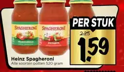 Vomar Voordeelmarkt Heinz Spagheroni aanbieding