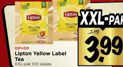 Vomar Voordeelmarkt Lipton Yellow Label Tea aanbieding