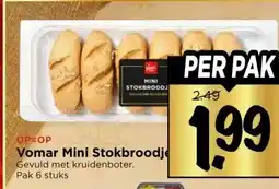 Vomar Voordeelmarkt Vomar Mini Stokbroodję aanbieding