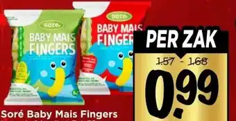 Vomar Voordeelmarkt Soré Baby Mais Fingers aanbieding