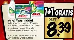 Vomar Voordeelmarkt Ariel Wasmiddel aanbieding