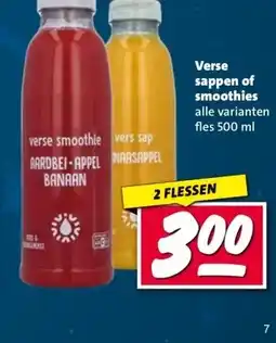 Nettorama Verse sappen of smoothies aanbieding