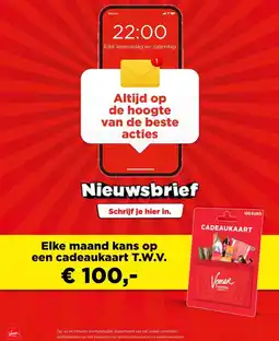 Vomar Voordeelmarkt Elke maand kans op een cadeaukaart T.W.V. aanbieding