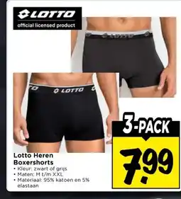 Vomar Voordeelmarkt Lotto Heren Boxershorts aanbieding