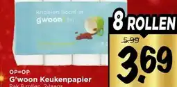 Vomar Voordeelmarkt G'woon Keukenpapier aanbieding