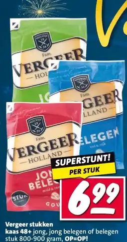 Nettorama Vergeer stukken kaas 48+ aanbieding