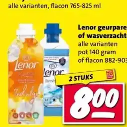 Nettorama Lenor geurparels of wasverzachter aanbieding