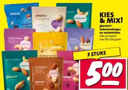 Nettorama gwoon notenmelanges en notenmixen aanbieding