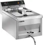 Bol.com Saro GASTROLINE 9V Frituurpan 9 l 180 °C Enkel Roestvrijstaal Draaiknop aanbieding