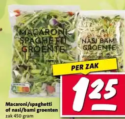 Nettorama Macaroni/spaghetti of nasi/bami groenten aanbieding
