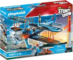 Bol.com PLAYMOBIL Stunt Show Lucht Stuntshow dubbeldekker Phoenix - 70831 aanbieding
