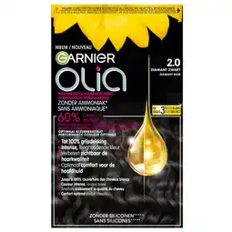 Trekpleister Garnier Olia 2.0 Diamant Zwart Permanente Haarkleuring aanbieding