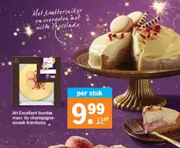 Albert Heijn AH Excellent bombe marc du champagne smaak framboos aanbieding
