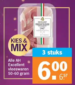 Albert Heijn Alle AH Excellent vleeswaren aanbieding