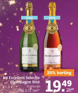 Albert Heijn AH Excellent Selectie Champagne Brut aanbieding
