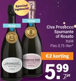 Albert Heijn Civa Prosecco Spumante of Rosato aanbieding