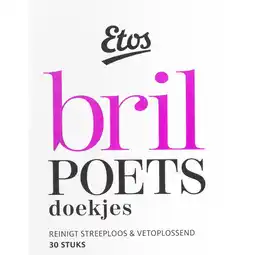 Albert Heijn Etos Brilpoetsdoekjes aanbieding