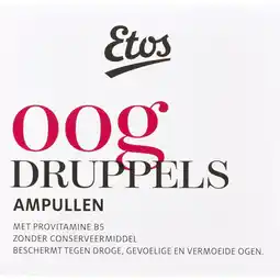 Albert Heijn Etos Oogdruppel ampullen aanbieding