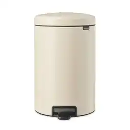 Amazon Brabantia NewIcon Prullenbak, Kunststof Binnenemmer, Soft Beige, 20 Liter aanbieding