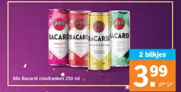 Albert Heijn Alle Bacardi mixdranken aanbieding