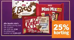 Albert Heijn Alle Nestlé mini's aanbieding