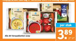 Albert Heijn Alle AH Verspakketten soep aanbieding