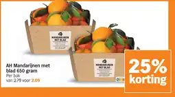 Albert Heijn AH Mandarijnen met blad aanbieding